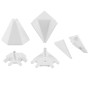 Accesorii pentru montaj profil inaltator Scilm, plastic, alb, 6 piese
