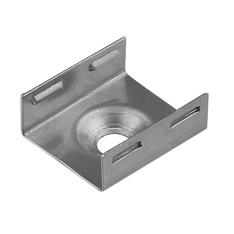 Accesoriu metalic de fixare profile aluminiu aplicate LED LL02/LL03, otel, 17 mm