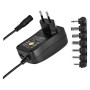 Adaptor incarcator universal Emos, 7 mufe, 1000 ma, 2 A/10 W, iesire USB, negru