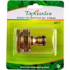 Adaptor robinet TopGarden cu filet interior din alama, dimensiune 3/4-1