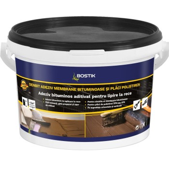 Adeziv membrane bituminoase Denbit Bostik, negru, 6,5 kg