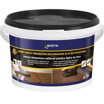 Adeziv membrane bituminoase si placi polistiren Bostik Denbit, negru, 3 kg