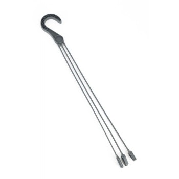 Agatator cu 3 brate, compatibil cu ghivece Stella, platic, antracit, 45.2 cm