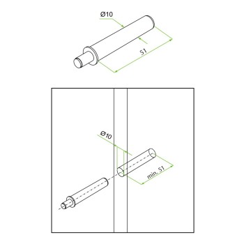 Amortizor din plastic pentru usi FGV