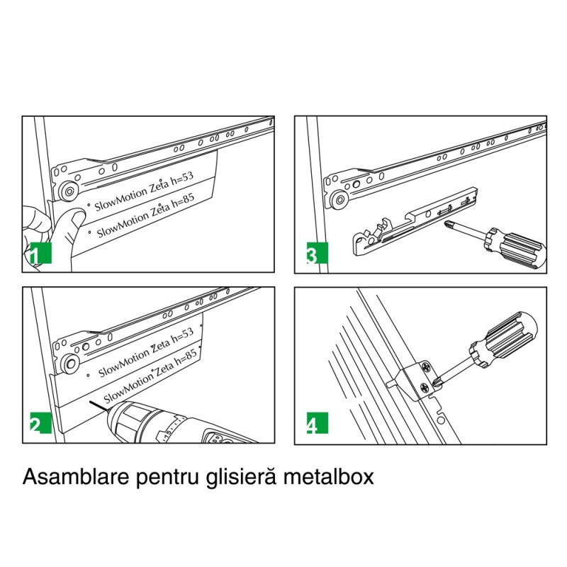 Amortizor Zeta FGV, pentru metalbox