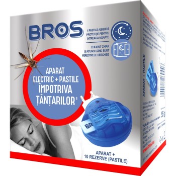 Aparat electric Bros impotriva tantarilor cu vaporizator + 10 pastile