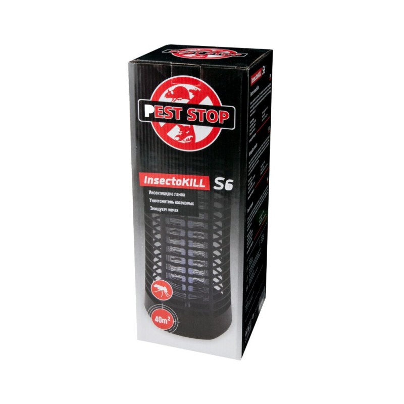 Aparat insectocutor Pest Stop, cu UV, 1x6W, 29 x 13 x 13 cm