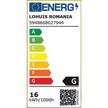 Aplica rotunda cu senzor Hepol, 1 x LED, max 16 W, IP40, alb