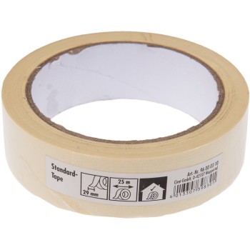 Banda plata Crep de mascare subtire, 29 mm x 25 m