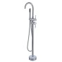 Baterie cada freestanding Axys Seel, fixare in podea, alama, crom, monocomanda, 109 x 95.5 x 16 cm