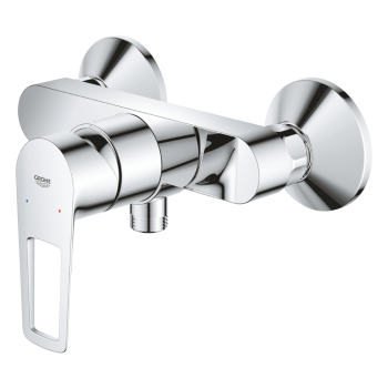 Baterie dus Grohe Start Loop, monocomanda, alama, argintiu, cartus ceramic 35 mm