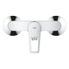 Baterie dus Grohe Start Loop, monocomanda, alama, argintiu, cartus ceramic 35 mm