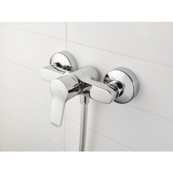 Baterie dus Kludi Pure&Easy, monocomanda, crom