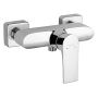 Baterie dus pentru perete Ferro BAQ7 Square, monocomanda, crom, cartus ceramic