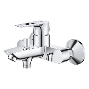 Baterie pentru cada Grohe Start Loop, monocomanda, alama, argintiu, cartus ceramic 35 mm