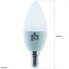 Bec LED Ecoline Hepol, lumanare, E14, 7 W, 560 lm, lumina calda 3000 K