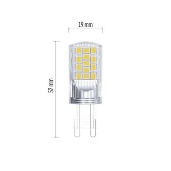 Bec LED Emos Classic, bulb, G9, 4 W, lumina neutra, 3500-4100 K, 470 lm