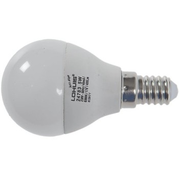 Bec Led Lohuis Ecoline, forma glob A45, E14, 5W, lumina rece