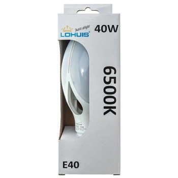 Bec LED Lohuis Flower, E40, 40W, 4000 lm, lumina rece 6500 K