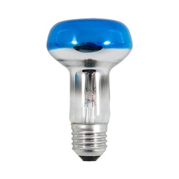 Bec reflector R63 albastru, E27, 40 W