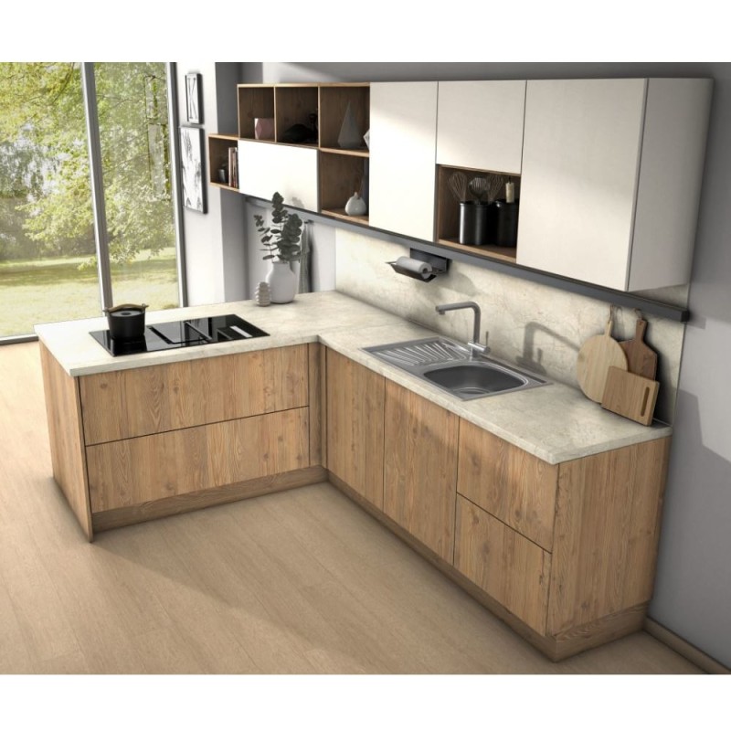 Blat bucatarie Egger F108 ST9, mat, Marmura San Luca, 4100 x 600 x 38 mm