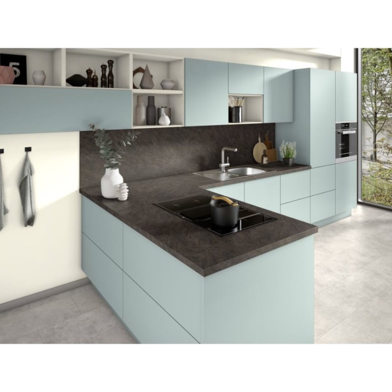 Blat bucatarie Egger F237 ST76, mat, Ardezie Cupria, 4100 x 600 x 38 mm