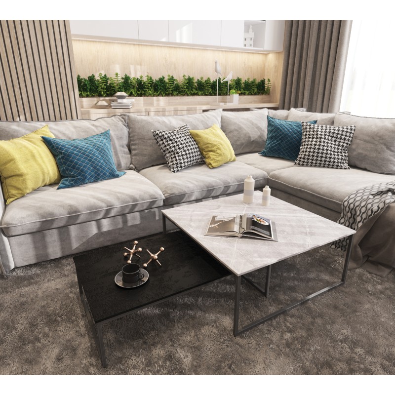 Blat bucatarie Kronospan 368PH, mat, Marmura gri, 4100 x 650 x 12 mm