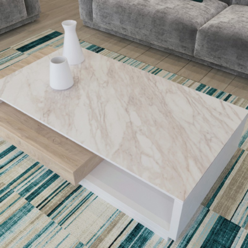 Blat masa Kronospan Global Design 023SQ, lucios, Venato, 4100 x 900 x 38 mm