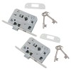 Broasca ingropata cu cheie Yale, otel, alb, 43 x 72 mm