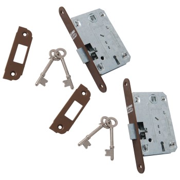 Broasca ingropata cu cheie Yale, otel, galben, 43 x 72 mm