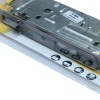 Broasca ingropata cu cheie Yale, otel, galben, 43 x 90 mm
