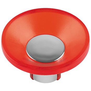 Buton Cupa Teko 8144-A, plastic, rosu, 48 mm