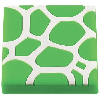 Buton Teko 8804, puzzle, silicon, verde/alb 40 mm