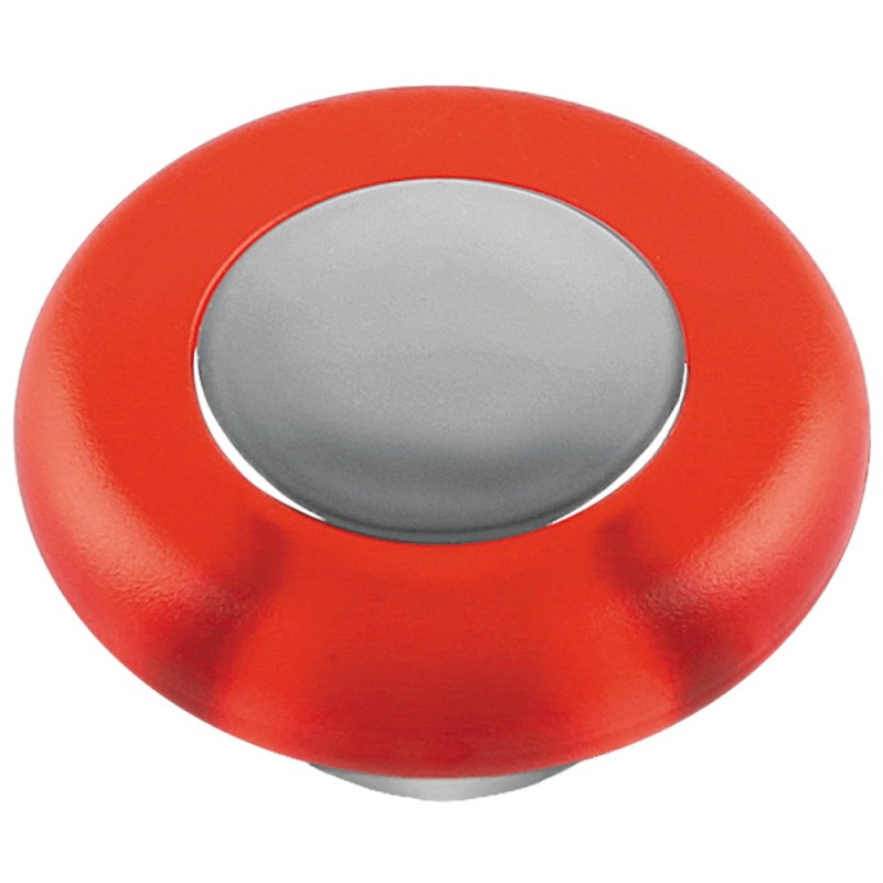 Buton Tor Teko 8145-A, plastic, rosu, 37 mm