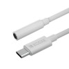 Cablu adaptor audio, mufa USB C la mini Jack 3.5 mm, 11 cm