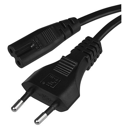 Cablu alimentare Emos, 2 x 0.5 mm, negru, 1.75 m