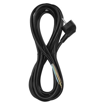 Cablu de alimentare cu stecher Emos, 3 x 1.5 mm, negru, 5 m