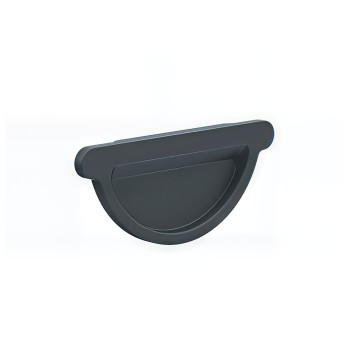 Capac jgheab metalic, 125 mm, gri, RAL 7016 Capac jgheab metalic, 125 mm, gri, RAL 7016