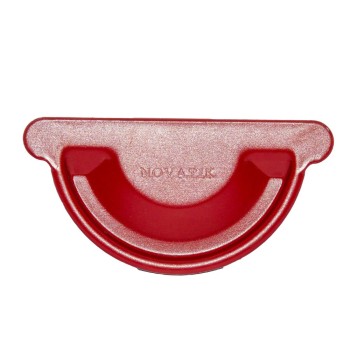 Capac jgheab metalic Novatik Ronda, 125 mm, rosu RAL 3011