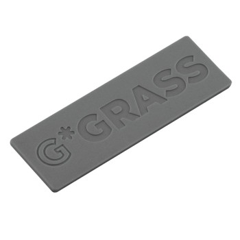 Capac mascare cu logo Nova Pro One, plastic, antracit, 20 x 40 mm