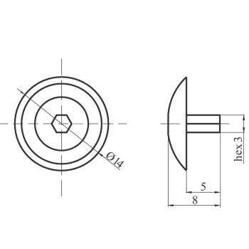 Capac plastic eurosurub, cires