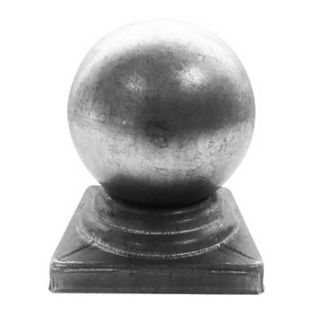 Capac stalp gard patrat cu bila 14-080, metal, 40 x 40 mm Capac stalp gard patrat cu bila 14-080, metal, 40 x 40 mm
