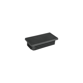 Capac stalp gard PVC, negru, 20 x 40 mm