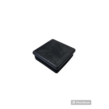 Capac stalp gard PVC, negru, 60 x 60 mm
