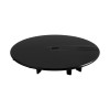 Capac tip DOM pentru sifon Wirquin SLIMPlus, din ABS, negru mat, Ø118 mm
