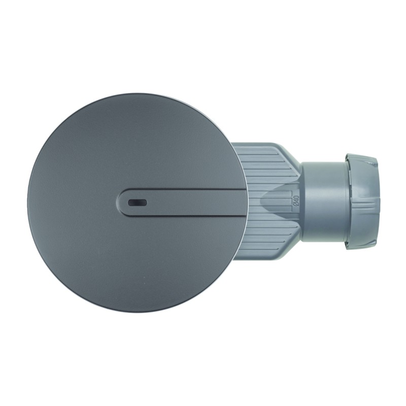 Capac tip DOM pentru sifon Wirquin SLIMPlus, din ABS, negru mat, Ø118 mm