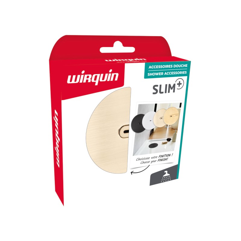 Capac tip DOM pentru sifon Wirquin SLIMPlus, din ABS, negru mat, Ø118 mm