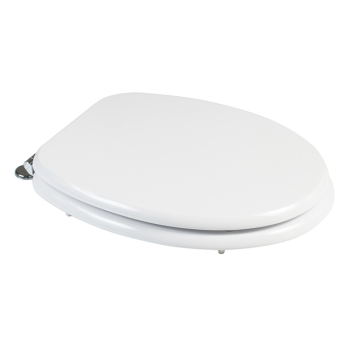 Capac WC Savini Due, MDF, alb, 44.1-49.3 x 37.1 cm