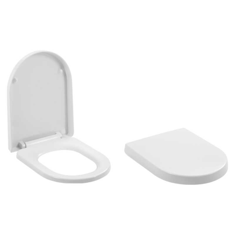 Capac WC Turkuaz CeraStyle, Bela City, polipropilena, alb, soft close