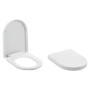 Capac WC Turkuaz CeraStyle, Bela City, polipropilena, alb, soft close